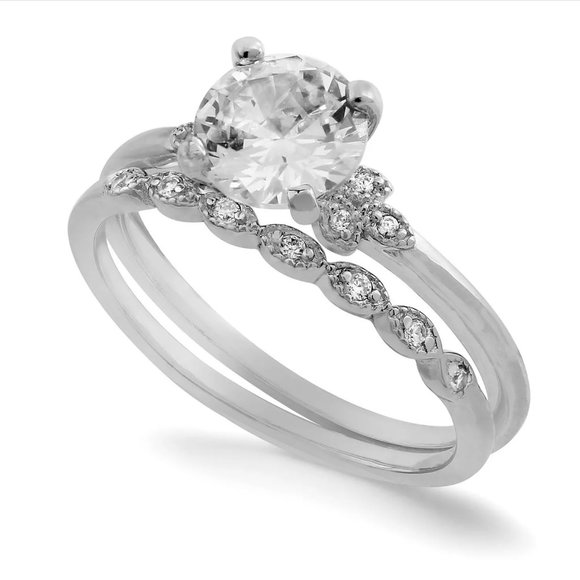 GIANI BERNINI 2-Pc. Cubic Zirconia Wedding Set - Picture 1 of 1